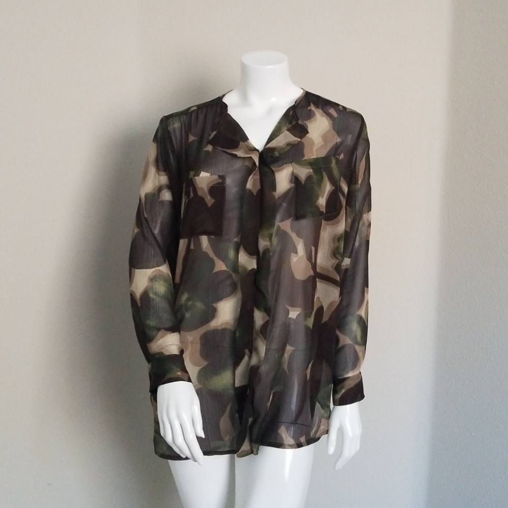 Sheer Camo Blouse